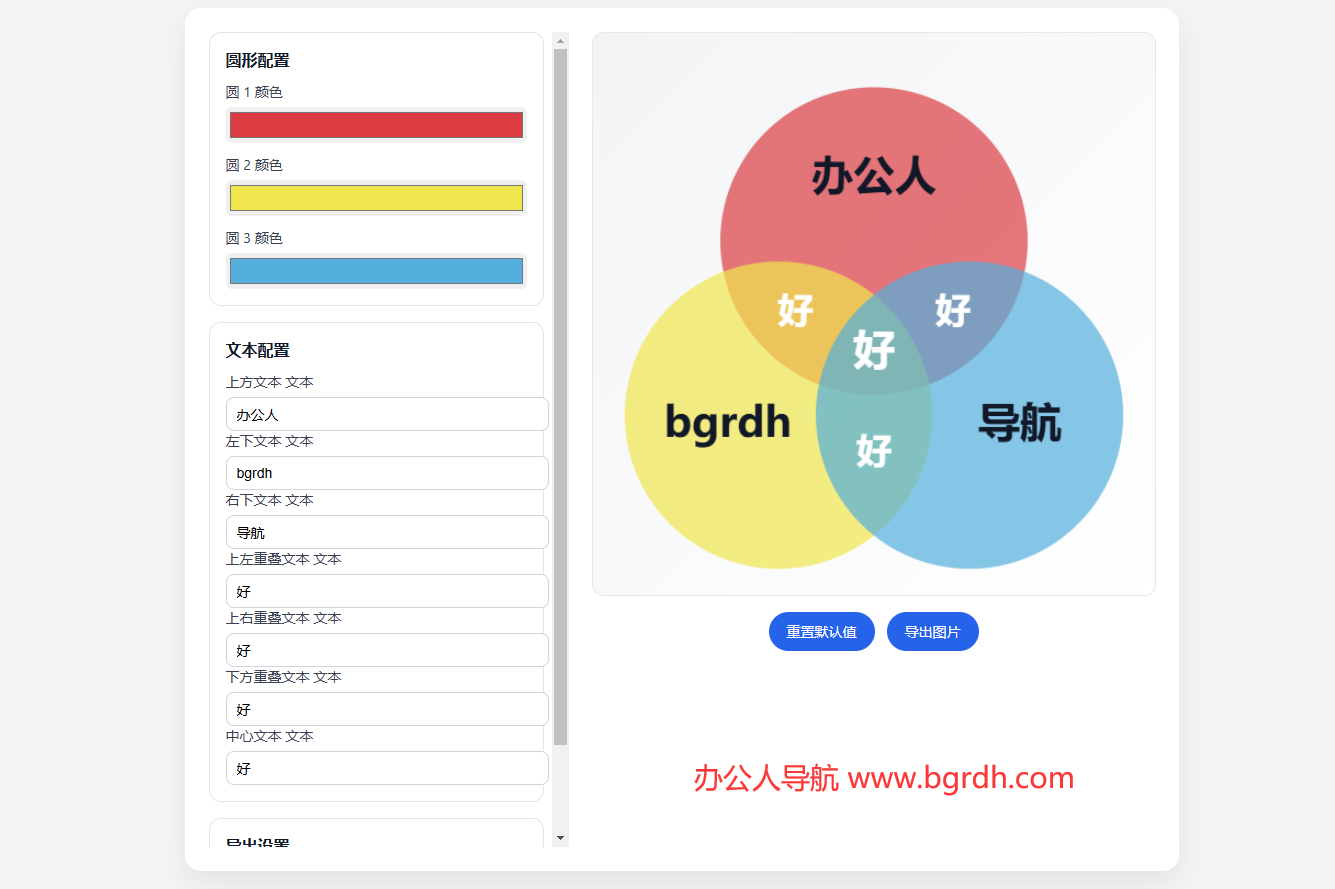 三色重叠图生成器插图