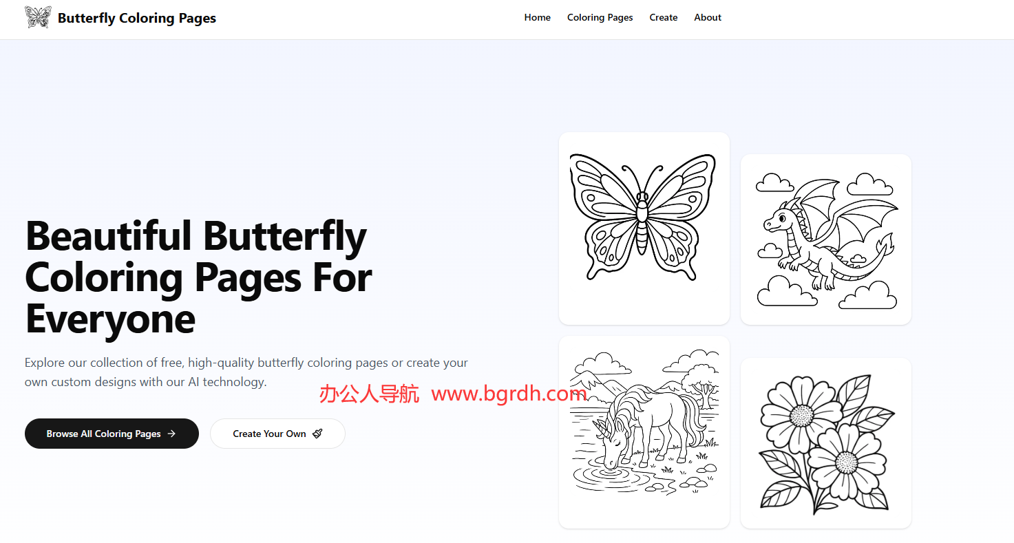 Butterfly Coloring Pages插图