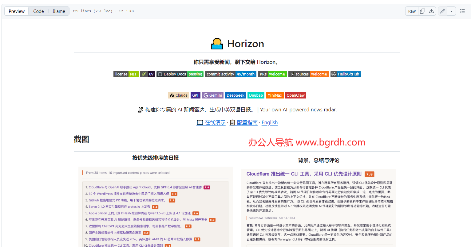 Horizon插图