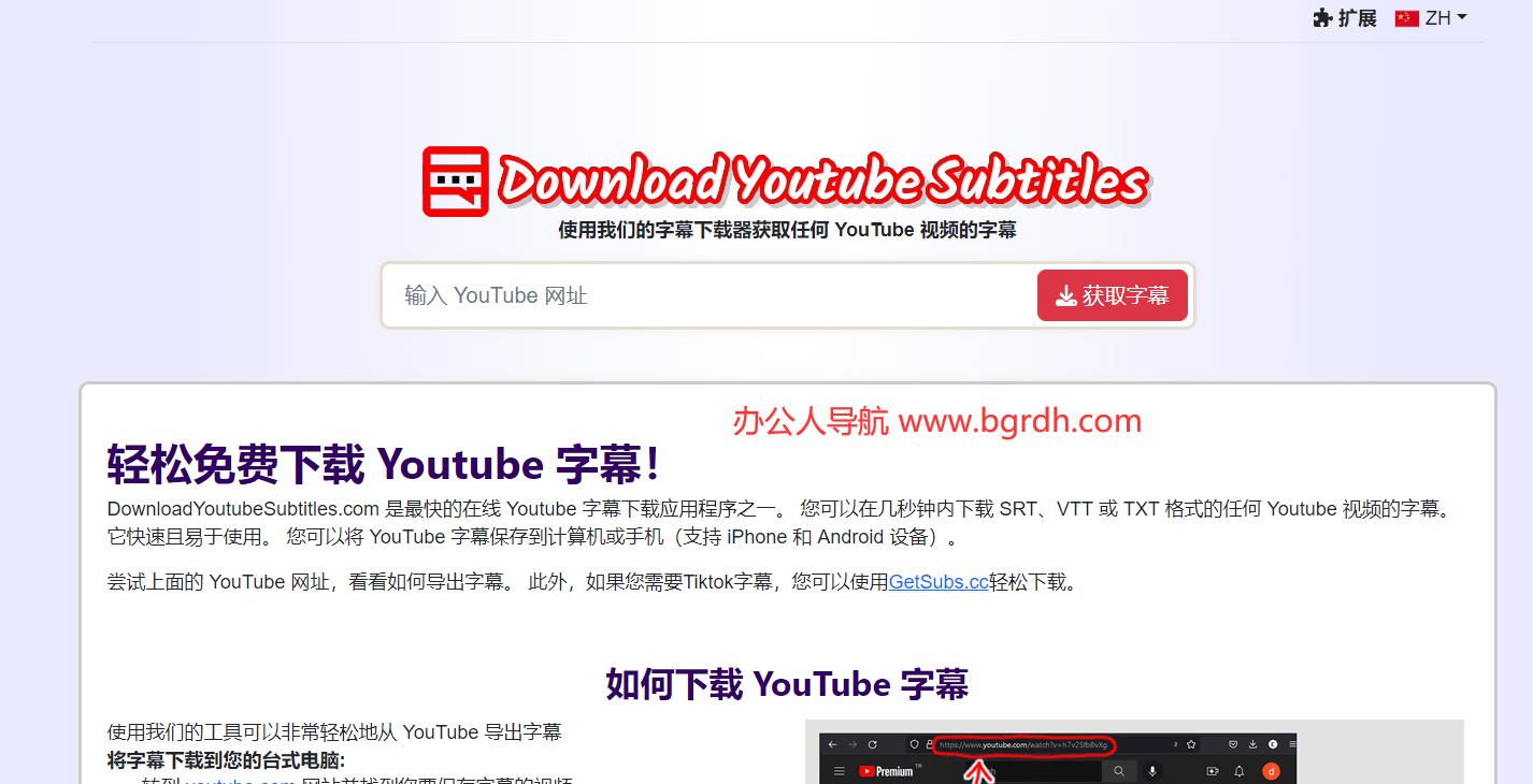 Youtube字幕下载插图