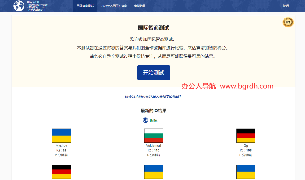 国际智商测试插图